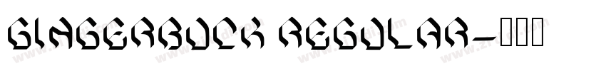 Gingerbuck Regular字体转换